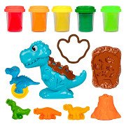 Sculptidough Clay Set Dino - 5 Clay Pots