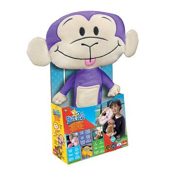 Seat Pets Car Seatbelt Plush Toy - Monkey