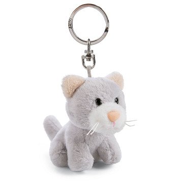 Nici Plüsch-Schlüsselanhänger Katze Happy Birthday in Geschenkbox, 6cm