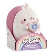 Nici Plüsch- Plüschtier Molang Regenbogen mit Herz in Geschenkbox, 16cm