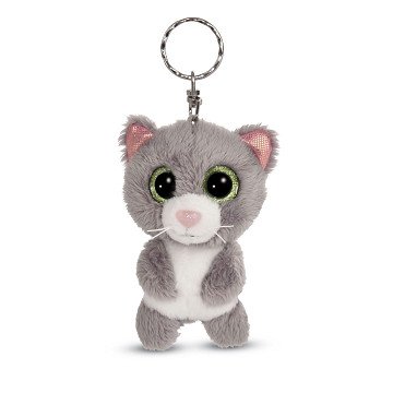 Nici Glubschis Plush Keychain Cat Gray Felinja, 9cm
