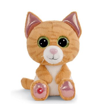 Nici Glubschis Plush Cuddly Toy Tabby Cat Tabbrey, 15cm