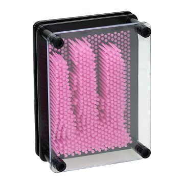 Anstecknadel, rosa, 10 x 13 cm