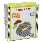 Primi Passi - Obstschneideset aus Holz mit Schürze