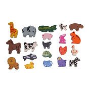 Wooden Animal Set - 60 pieces