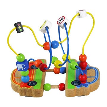 Fantasie-Rahmen aus Holzperlen