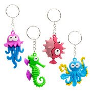 Sleutelhanger Zeedieren - 4-6cm