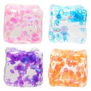 Slow Rise Ice Cube Glitter Squishy
