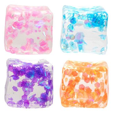 Slow Rise Ice Cube Glitter Squishy