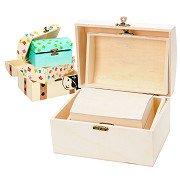 Decorate your own Wooden Treasure Chest, 3 pcs.