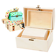 Decorate your own Wooden Treasure Chest, 3pcs.