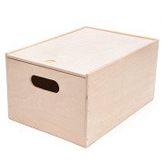 Aufbewahrungsbox aus Holz mit Schiebedeckel