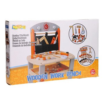 Werkbank Hout incl accessoires