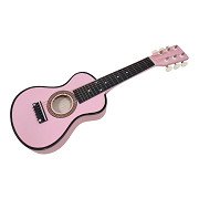 Holzgitarre Pink - 6 Saiten