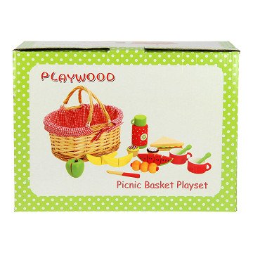 Picknickkorb mit Inhalt