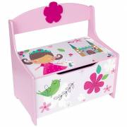 Wooden Toy Bench Pink