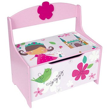 Wooden Toy Bench Pink