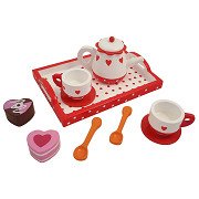 Tea set Hearts/Dot