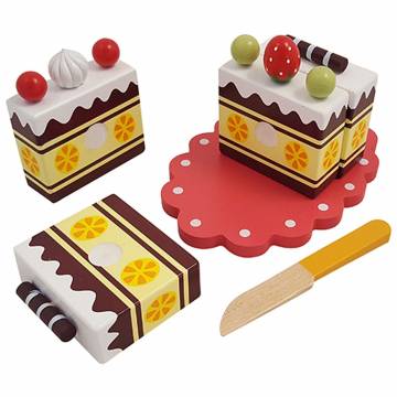 Houten Snij Cake Set