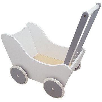 Doll pram White/Silver