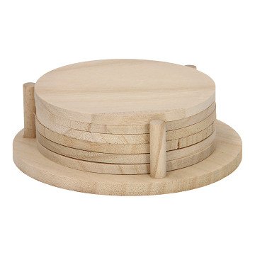 Decorate your own Wooden Coasters, 6 pcs.