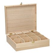 Decorate your own Tea Chest, 12 compartments