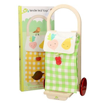 Tender Leaf Toys Wooden Shopping Trolley