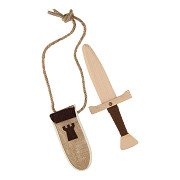 Holzdolch Luxus mit Scheide