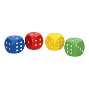 Wooden Dice Set Large, 4pcs.