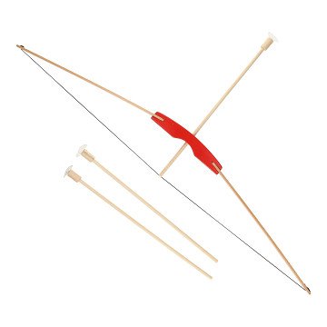 Wooden Bow and Arrow Set, 4 pcs.