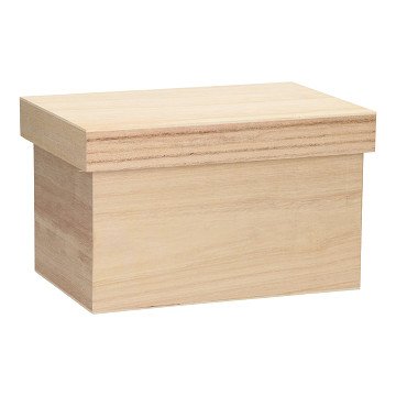 Holzkiste mit losem Deckel