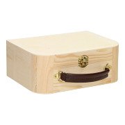 Wooden Case with Leather Handle Pine