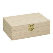 Kartenbox aus Holz mit 2 Fächern und Klappdeckel