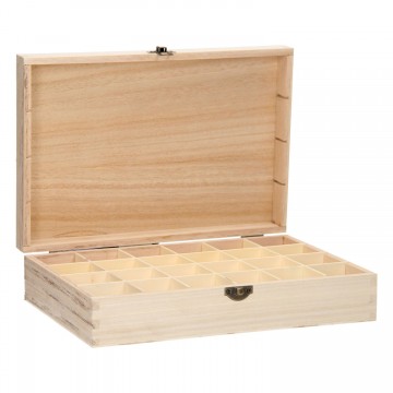Wooden Box with 24 Compartments