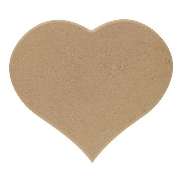 Nameplate Heart MDF