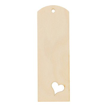 Bookmark with Heart Shape Plywood