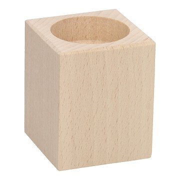 Tealight holder Square Beechwood.