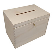 Wooden Envelope Box with Lock