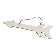 Wooden Arrow with Hanger Plywood, 38cm