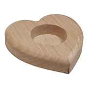Wooden Tealight Holder Heart