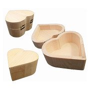 Holzbox Herzform, 10cm