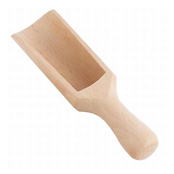 Beech wood scoop, 14cm