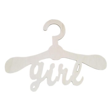 Plywood Wooden Kids Clothes Hanger Girl