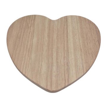 Wooden Bread Board Heart Shape