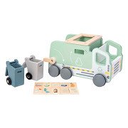Wooden Garbage Truck Shape Car