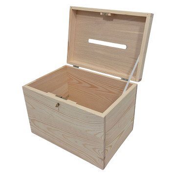 Briefumschlagbox aus Kiefernholz