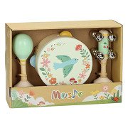 Wooden Bird Music Set - 3-piece