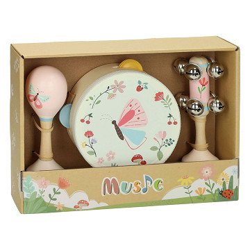 Musikset „Schmetterling“ aus Holz – 3-teilig