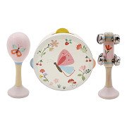 Houten Muziekset Vlinder - 3dlg.