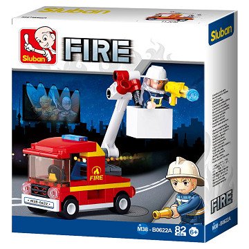Sluban Fire Brigade Small Aerial Work Platform - 82pcs.